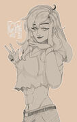 Commish 3 Half-Body + Lined + Sketch Shading + Single Color = 40$ (No Add-ons)